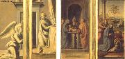 BARTOLOMEO, Fra The Annunciation (front), Circumcision and Nativity (back) china oil painting reproduction